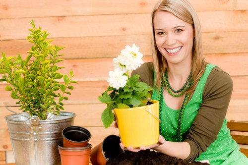 Sustainable gardening practices in action in a Bayswater landscape garden